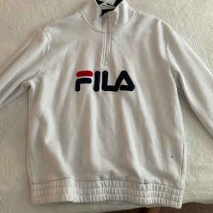 Fila white pullover sweater